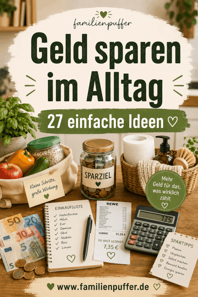 Geld sparen im Alltag