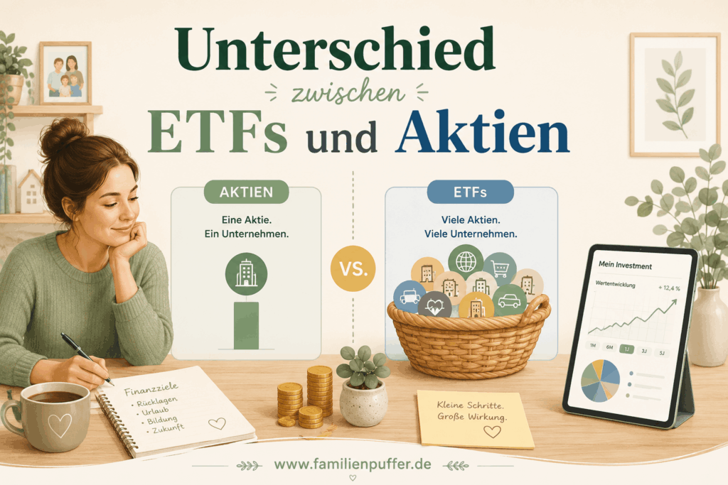 Aktien und ETF Unterschiede und Tipps