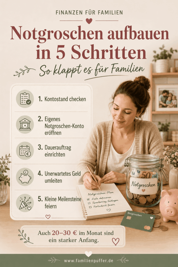 Notgroschen aufbauen