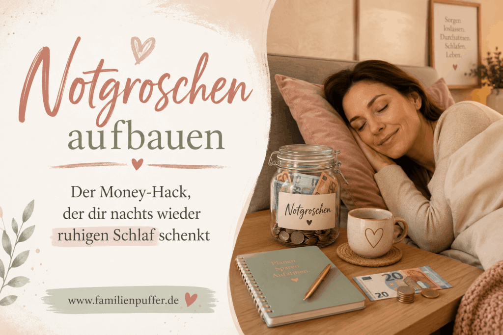 Notgroschen aufbauen durch sparen und Challenge