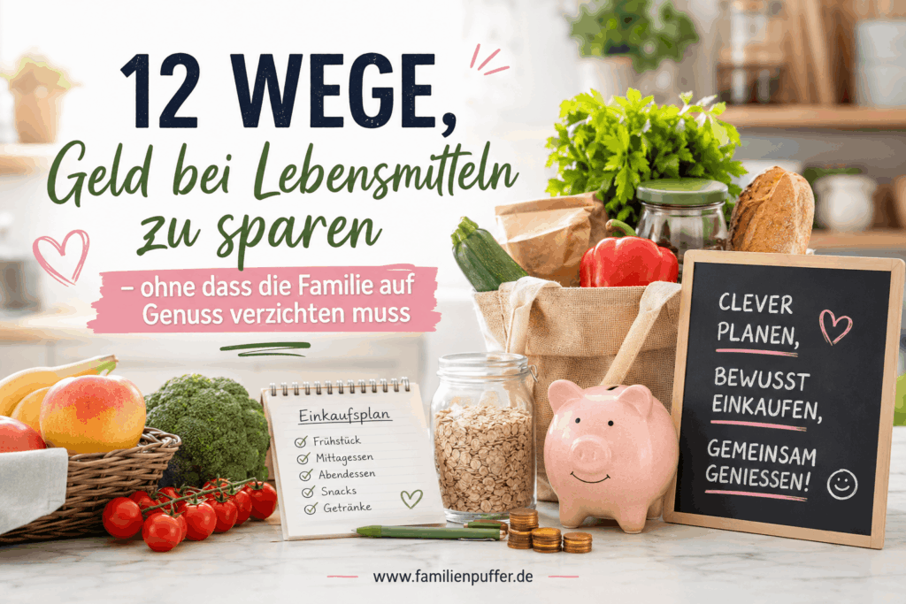 Geld sparen beim Lebensmittel Einkaufen