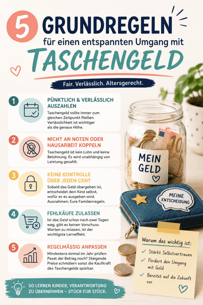 Taschengeld Tabelle nach Alter